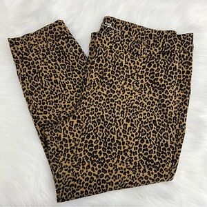 Old Navy Pixie Mid-Rise Cheetah Print Pants | Size 18